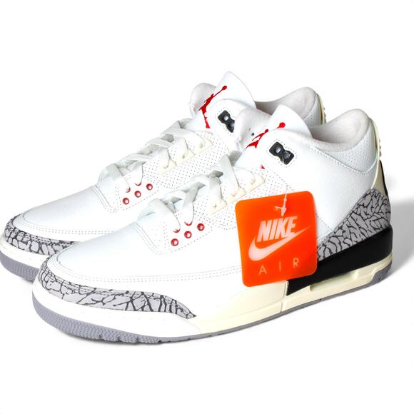 Nike Jordan Mens Air 3 Retro White Cement Reimagined DN3707-100 size 11 NEW!!